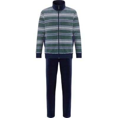 Velours heren huispak Pastunette Groen man S Velours heren huispak Pastunette Groen man S