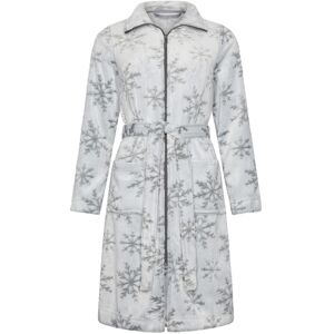 Rebelle Duurzame fleece badjas ijskristallen Grijs vrouw S Rebelle Duurzame fleece badjas ijskristallen Grijs vrouw S
