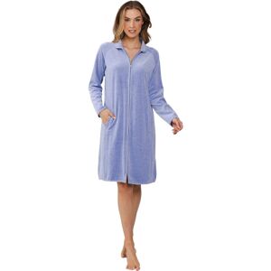 Paars velours badjas Pastunette Blauw vrouw L Paars velours badjas Pastunette Blauw vrouw L
