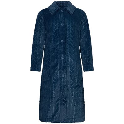 Pastunette Duurzame fleece badjas marineblauw Blauw vrouw XXXL Pastunette Duurzame fleece badjas marineblauw Blauw vrouw XXXL