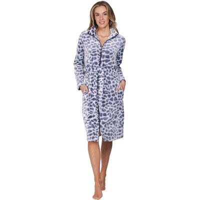 Fleece dames badjas donkerpaars Pastunette-S Paars vrouw M Fleece dames badjas donkerpaars Pastunette-S Paars vrouw M