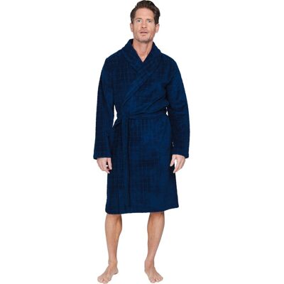 Terry heren badjas donkerblauw Pastunette-S Blauw man XL Terry heren badjas donkerblauw Pastunette-S Blauw man XL