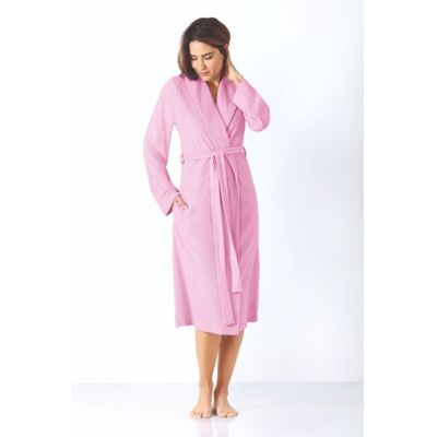 Badstof dames badjas magnolia Hajo Roze vrouw 44/46 Badstof dames badjas magnolia Hajo Roze vrouw 44/46