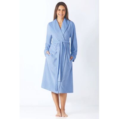 Badstof dames badjas hemelsblauw Hajo Blauw vrouw 52/54 Badstof dames badjas hemelsblauw Hajo Blauw vrouw 52/54