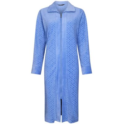 Velours blauwe badjas Pastunette Blauw vrouw S Velours blauwe badjas Pastunette Blauw vrouw S