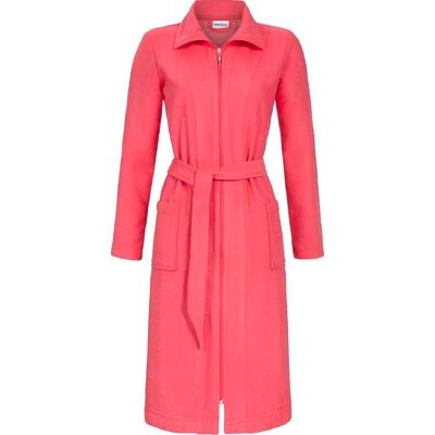 Ringella Flamingoroze badstof dames badjas ritssluiting Roze vrouw 40 Ringella Flamingoroze badstof dames badjas ritssluiting Roze vrouw 40