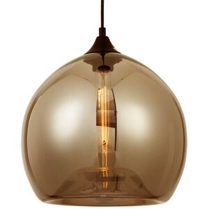 Groenovatie Amber Glazen Design - Zwart - 30x27 cm - E27 Hanglamp Groenovatie Amber Glazen Design - Zwart - 30x27 cm - E27 Hanglamp