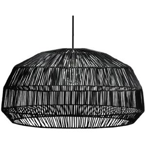 Groenovatie Rotan / Rieten Hanglamp, Handgemaakt, Zwart, ⌀72 cm Groenovatie Rotan / Rieten Hanglamp, Handgemaakt, Zwart, ⌀72 cm