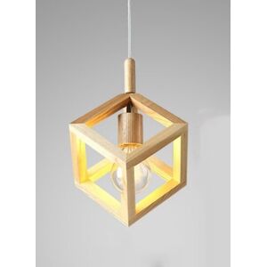 Groenovatie Houten Design Hanglamp - E27 Fitting - 20x16cm - Naturel Bruin Groenovatie Houten Design Hanglamp - E27 Fitting - 20x16cm - Naturel Bruin