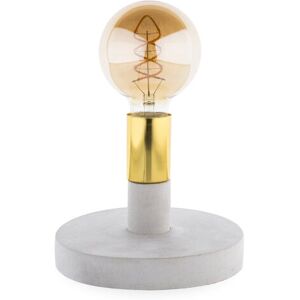 Groenovatie Betonnen Tafellamp - Grijs/Goud, 18x24cm - Tafellamp Groenovatie Betonnen Tafellamp - Grijs/Goud, 18x24cm - Tafellamp