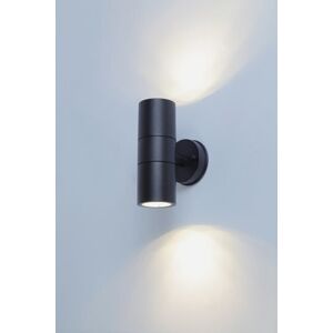 Groenovatie Zwarte Ronde Up & Down Wandlamp - Geschikt voor Buiten Groenovatie Zwarte Ronde Up & Down Wandlamp - Geschikt voor Buiten