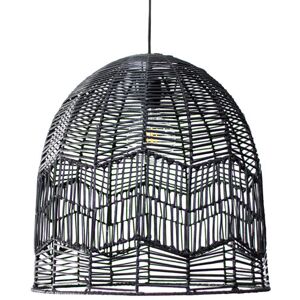 Groenovatie Handgemaakte Zwarte Rieten Hanglamp - Pendellamp Groenovatie Handgemaakte Zwarte Rieten Hanglamp - Pendellamp
