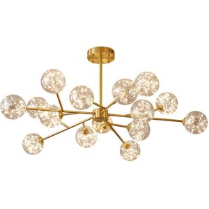 Groenovatie Gouden Glazen Hanglamp - Hanglamp Groenovatie Gouden Glazen Hanglamp - Hanglamp