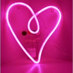 Groenovatie LED Neon Hart - Batterijen & USB - 28x20cm Groenovatie LED Neon Hart - Batterijen & USB - 28x20cm