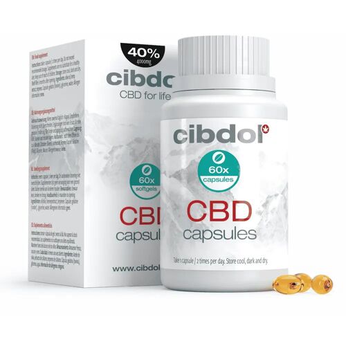Cibdol – 40% CBD capsules (60 stuks – 66.6 mg per capsule)