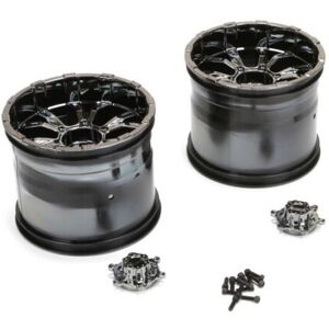 Losi 420S Force Wheel w/Cap, Black Chrome (2) (LOS44000) Losi 420S Force Wheel w/Cap, Black Chrome (2) (LOS44000)