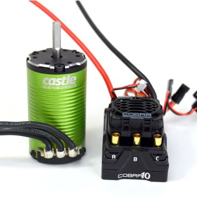 Castle Creations Cobra-10 regelaar met 1412-3200KV Sensored brushless motor Castle Creations Cobra-10 regelaar met 1412-3200KV Sensored brushless motor