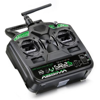 Absima SR2S 2.4 Ghz 2-kanaals stick zender inclusief ontvanger Absima SR2S 2.4 Ghz 2-kanaals stick zender inclusief ontvanger