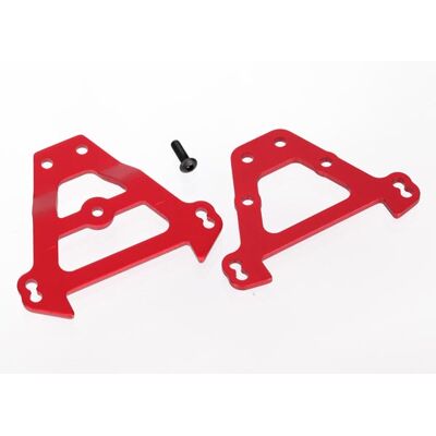 Traxxas - Bulkhead tie bars, front & rear (red-anodized aluminum) (TRX-5323R) Traxxas - Bulkhead tie bars, front & rear (red-anodized aluminum) (TRX-5323R)