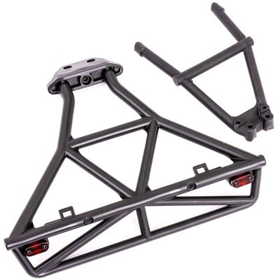 Traxxas - Bumper, rear/bumper mount, rear (black) (TRX-6836X) Traxxas - Bumper, rear/bumper mount, rear (black) (TRX-6836X)