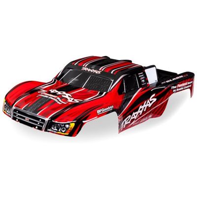 Traxxas - Body, 1/16 Slash 4X4, red (painted, decals applied) (TRX-7027-RED) Traxxas - Body, 1/16 Slash 4X4, red (painted, decals applied) (TRX-7027-RED)