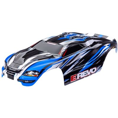 Traxxas - Body, 1/16 E-Revo, blue (painted, decals applied) (TRX-7115-BLUE) Traxxas - Body, 1/16 E-Revo, blue (painted, decals applied) (TRX-7115-BLUE)