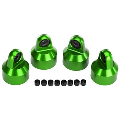 Traxxas - Aluminium schokdoppen - groen - RC Auto Accessoires Traxxas - Aluminium schokdoppen - groen - RC Auto Accessoires