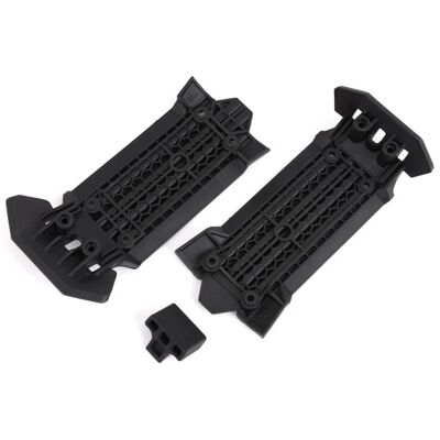Traxxas - Skid plate, front (1), rear (1)/ rubber impact cushion (1) (TRX-7844) Traxxas - Skid plate, front (1), rear (1)/ rubber impact cushion (1) (TRX-7844)