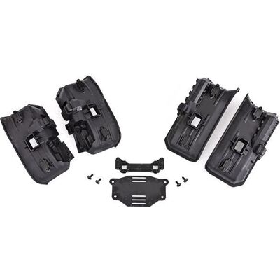 Traxxas - Fenders, inner, front & rear / rock light covers (8)/ battery plate/ 3x8 flat-head screws (4) (TRX-8072X) Traxxas - Fenders, inner, front & rear / rock light covers (8)/ battery plate/ 3x8 flat-head screws (4) (TRX-8072X)