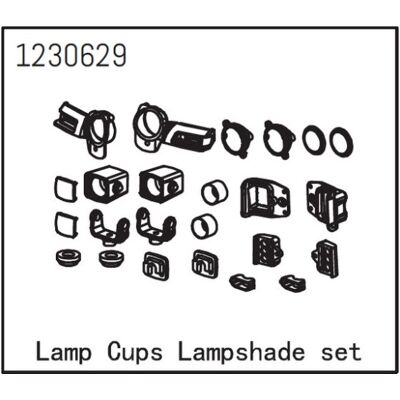 Absima Lamp Cup Lampshade Set (1230629) Absima Lamp Cup Lampshade Set (1230629)