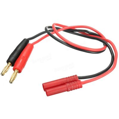 TRC Laadkabel 4.0mm goudstekker, silicone kabel 14awg TRC Laadkabel 4.0mm goudstekker, silicone kabel 14awg