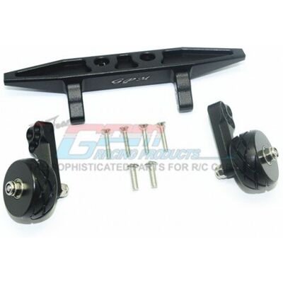 GPM - Rustler 4x4 - Aluminum Rear Adjustable Wheelie - 9pc set - Zwart GPM - Rustler 4x4 - Aluminum Rear Adjustable Wheelie - 9pc set - Zwart