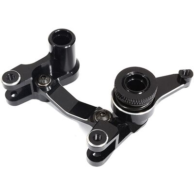 Integy Billet Machined Steering Bell Crank, Zwart - Traxxas Rustler 4X4, Stampede 4x4, Slash 4X4 Integy Billet Machined Steering Bell Crank, Zwart - Traxxas Rustler 4X4, Stampede 4x4, Slash 4X4