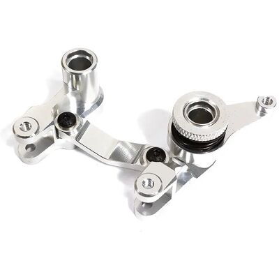 Integy Billet Machined Steering Bell Crank, Zilver - Traxxas Rustler 4X4, Stampede 4x4, Slash 4X4 Integy Billet Machined Steering Bell Crank, Zilver - Traxxas Rustler 4X4, Stampede 4x4, Slash 4X4