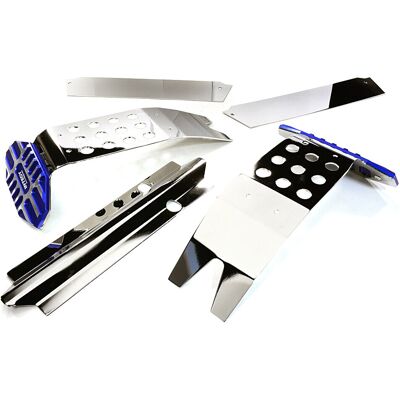Integy Metal Complete Skid Plate Kit, Blue - Traxxas X-Maxx Integy Metal Complete Skid Plate Kit, Blue - Traxxas X-Maxx