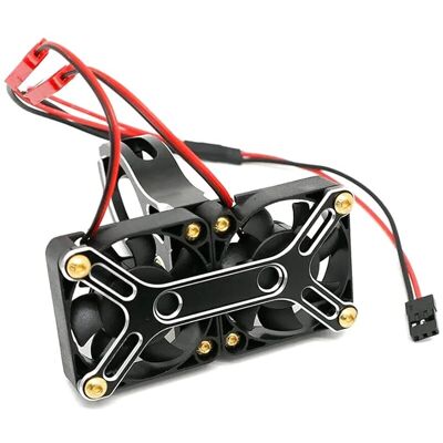 Integy 40x40 mm Cooling fan + Alloy Mount for Traxxas X-Maxx en 1/5 Arrma Integy 40x40 mm Cooling fan + Alloy Mount for Traxxas X-Maxx en 1/5 Arrma
