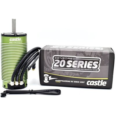 Castle Creations 2028 1100kv motor - 4-polig - Sensored Castle Creations 2028 1100kv motor - 4-polig - Sensored