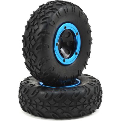 Front/Rear Premounted Tire (2): 1/18 4WD Temper (ECX41003) Front/Rear Premounted Tire (2): 1/18 4WD Temper (ECX41003)