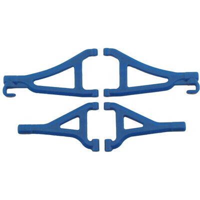 RPM Front Upper & Lower A-arms voor oa. Traxxas 1/16 E-Revo/Summit - Blauw RPM Front Upper & Lower A-arms voor oa. Traxxas 1/16 E-Revo/Summit - Blauw
