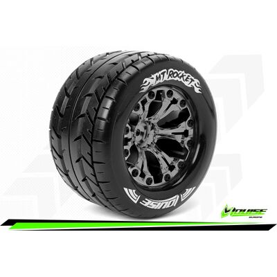 Louise MT-ROCKET Banden Set - 2.8" Velgen Black Chrome - Hex 14mm (electro 4WD: FR/RR) Louise MT-ROCKET Banden Set - 2.8" Velgen Black Chrome - Hex 14mm (electro 4WD: FR/RR)