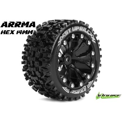 Louise ST-UPHILL Soft Banden - 2.8" Velgen Black Chrome - Hex 14mm (electro 4WD: FR/RR) Louise ST-UPHILL Soft Banden - 2.8" Velgen Black Chrome - Hex 14mm (electro 4WD: FR/RR)