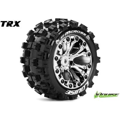 Louise ST-MCROSS Soft banden op 2.8" Velgen Chroom - 0" Offset - Hex 12mm Louise ST-MCROSS Soft banden op 2.8" Velgen Chroom - 0" Offset - Hex 12mm