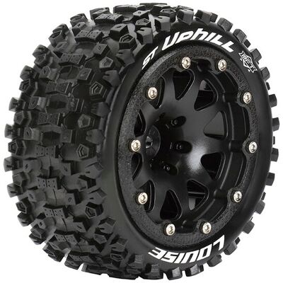 Louise - ST-UPHILL - MFT 1/10 banden op 2.8" bead-lock velgen Zwart - 1/2 Offset - Hex 14mm Louise - ST-UPHILL - MFT 1/10 banden op 2.8" bead-lock velgen Zwart - 1/2 Offset - Hex 14mm