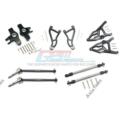 GPM Aluminium front conversie set voor de Traxxas Unlimited Desert Racer - Zwart GPM Aluminium front conversie set voor de Traxxas Unlimited Desert Racer - Zwart