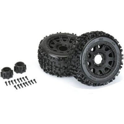 Proline - Badlands 3.8 - Rapid 8x32 - Zwart - Wheel set Proline - Badlands 3.8 - Rapid 8x32 - Zwart - Wheel set