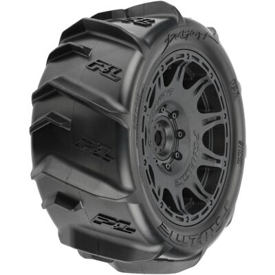 Proline Dumont 5.7'' Paddle Sand/Snow Banden Op zwarte Raid velgen 8x48/24mm hex (PL10202-11) Proline Dumont 5.7'' Paddle Sand/Snow Banden Op zwarte Raid velgen 8x48/24mm hex (PL10202-11)