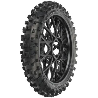Losi Proline 1/4 Dunlop Geomax MX33 V2 bead CR4 front tire MTD Black Promoto-MX Losi Proline 1/4 Dunlop Geomax MX33 V2 bead CR4 front tire MTD Black Promoto-MX