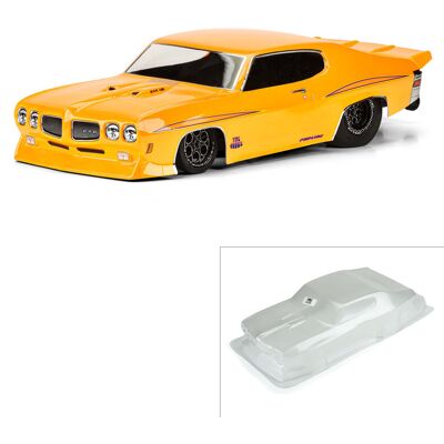 Proline - 1970 Pontiac GTO Judge body, transparant, voor oa. Traxxas Slash 2WD Drag Proline - 1970 Pontiac GTO Judge body, transparant, voor oa. Traxxas Slash 2WD Drag