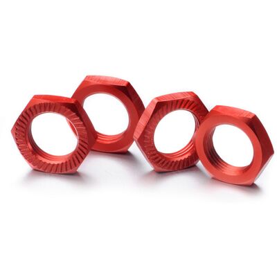 Absima Wielmoeren 17mm (4) - Rood Absima Wielmoeren 17mm (4) - Rood