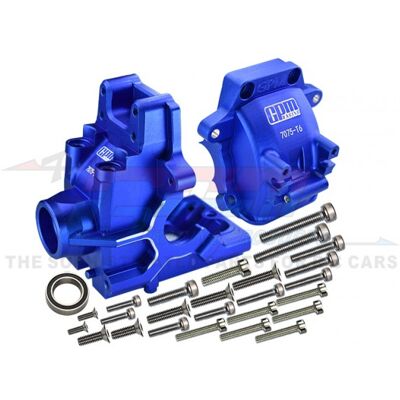 GPM - Traxxas Sledge Aluminium 7075-T6 Front/Rear Gear box, blue GPM - Traxxas Sledge Aluminium 7075-T6 Front/Rear Gear box, blue